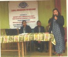 Legal Awareness Programme held at Mawlait village, Nongstoin on the 6-4-2019