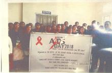 Observation of "WORLD AIDS DAY" held Nongstoin College 1.12.2018 West Khasi Hills District