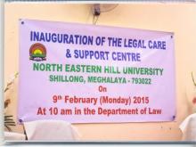 Inauguration Of The Legal Care and Support Center, NEHU