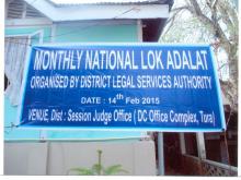 Monthly National Lok Adalat held  at Sessions Judge DC Office Complex, Tura1