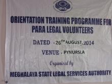 Orientation Training Programme at Pynursla