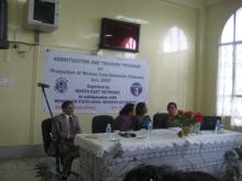 Sensitisation and Training Programme on Ptotection of Women from Domestic Violence Act 2005 